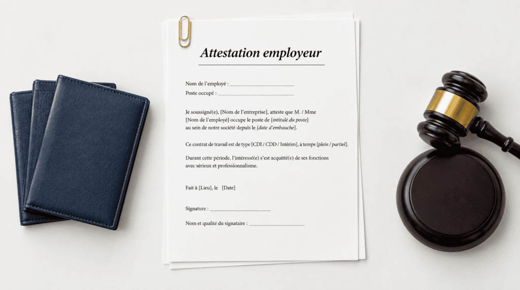 attestation employeur